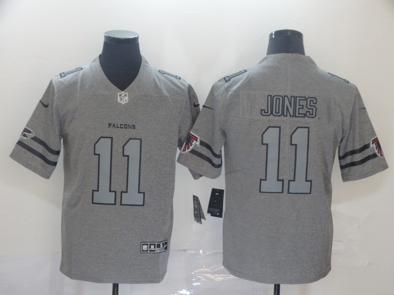 Men's Atlanta Falcons Julio Jones #11 Gray Jersey
